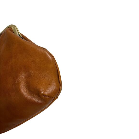 Patricia Nash Brown Leather Kiss Lock Clutch Wallet Coin Purse Organizer Pouch - Picture 6 of 11